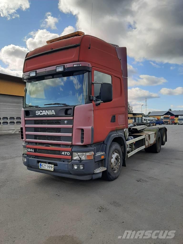 Scania R 124 شاحنات الرافعات الخطافية