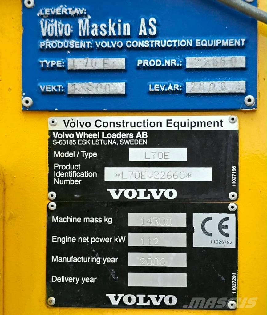 Volvo L 70 E لوادر بعجل