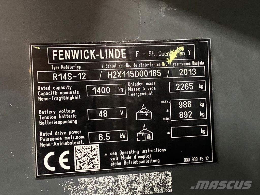 Linde R14S-12 شاحنة مناولة