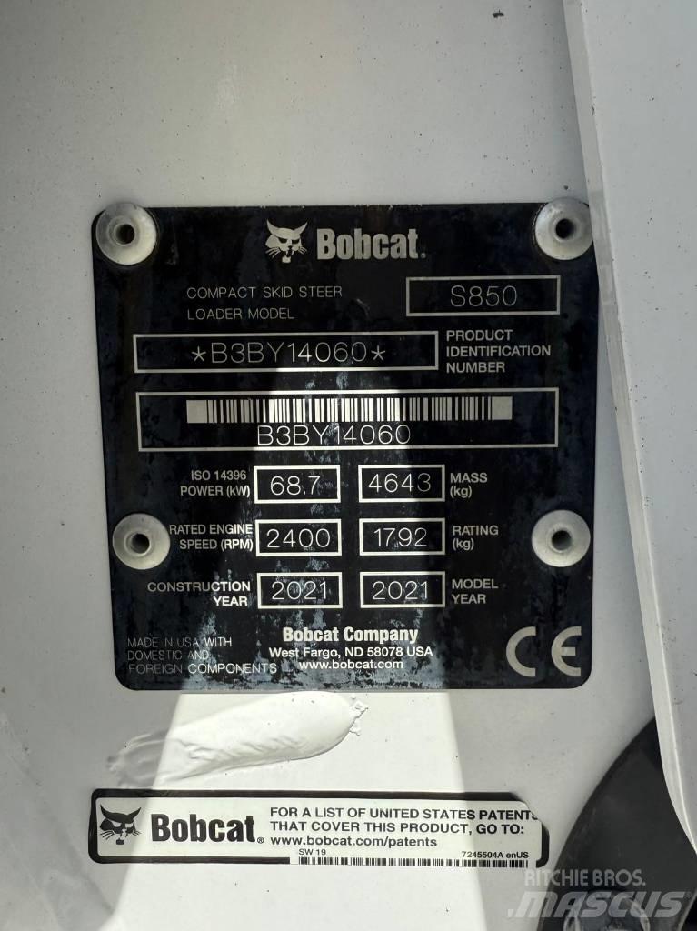 Bobcat S 850 لوادر انزلاقية التوجيه