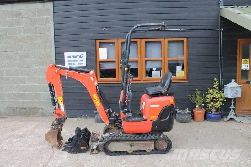 Kubota K 008-3 حفارات صغيرة أقل من 7 طن (حفارات صغيرة)