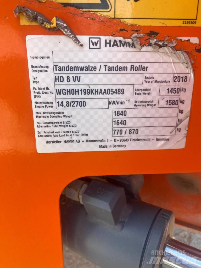 Hamm HD8VV مداحل ثنائية الاسطوانة