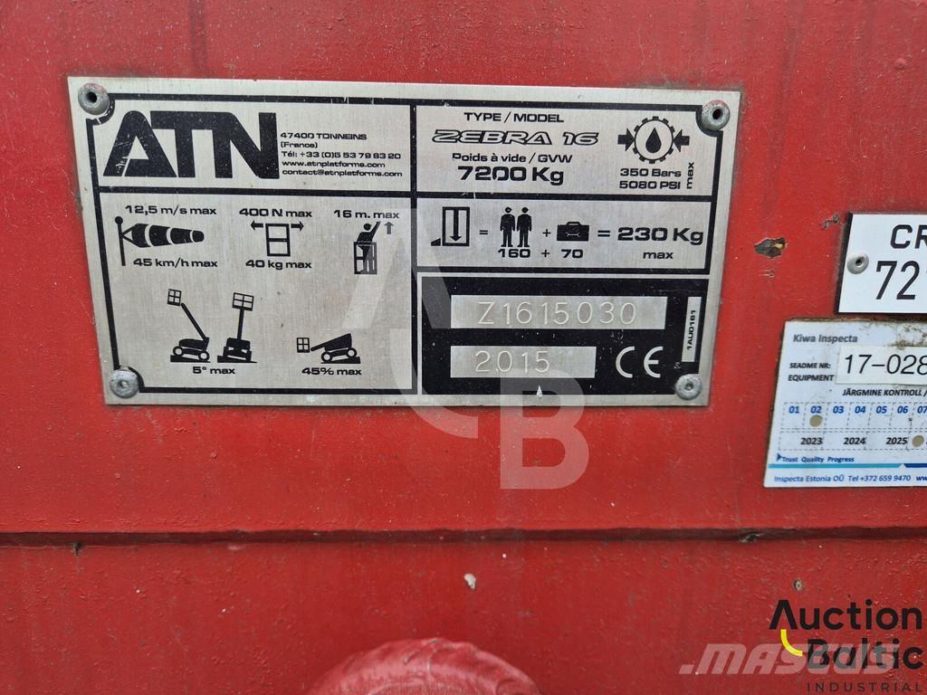 ATN Zebra 16 رافعات سلة مفصلية