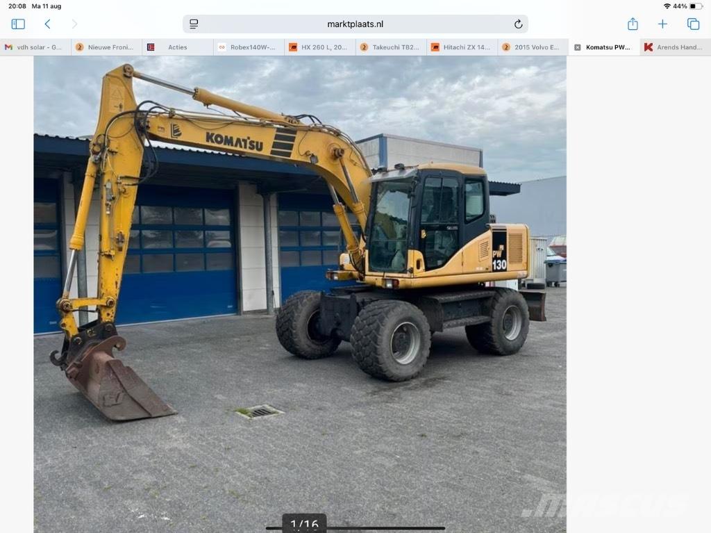 Komatsu PW 130-7K حفارات بعجل