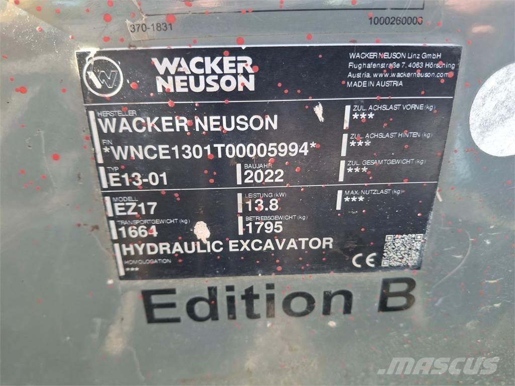 Wacker Neuson EZ17 حفارات زحافة