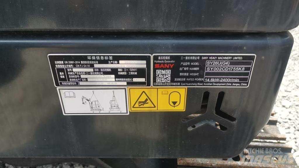 Sany SY 26 U حفارات صغيرة أقل من 7 طن (حفارات صغيرة)