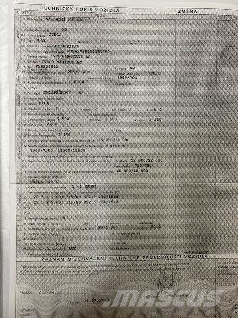 Iveco MAGIRUS شاحنات الرافعات