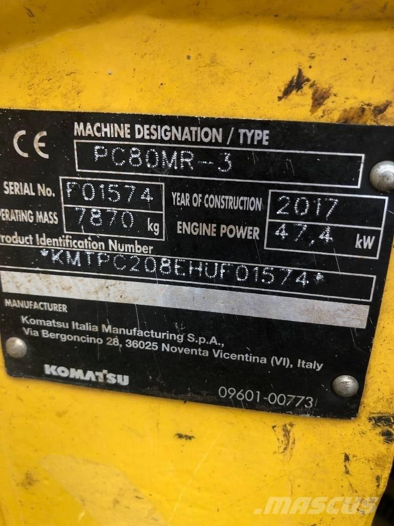 Komatsu PC80MR-3 حفارات وسط 7 طن - 12 طن
