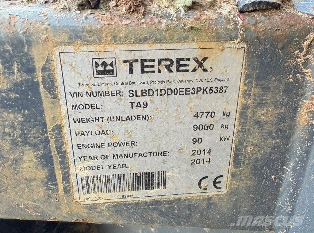 Terex TA9 عربات نقل قلابة للمواقع