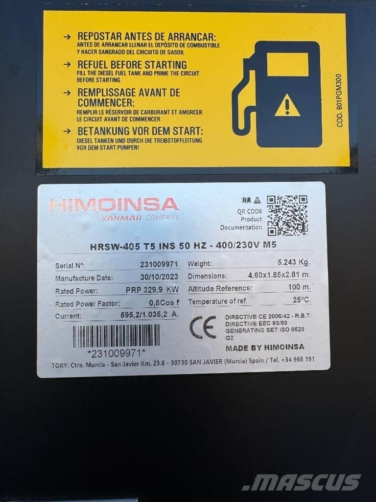Himoinsa 405 Kva مولدات ديزل