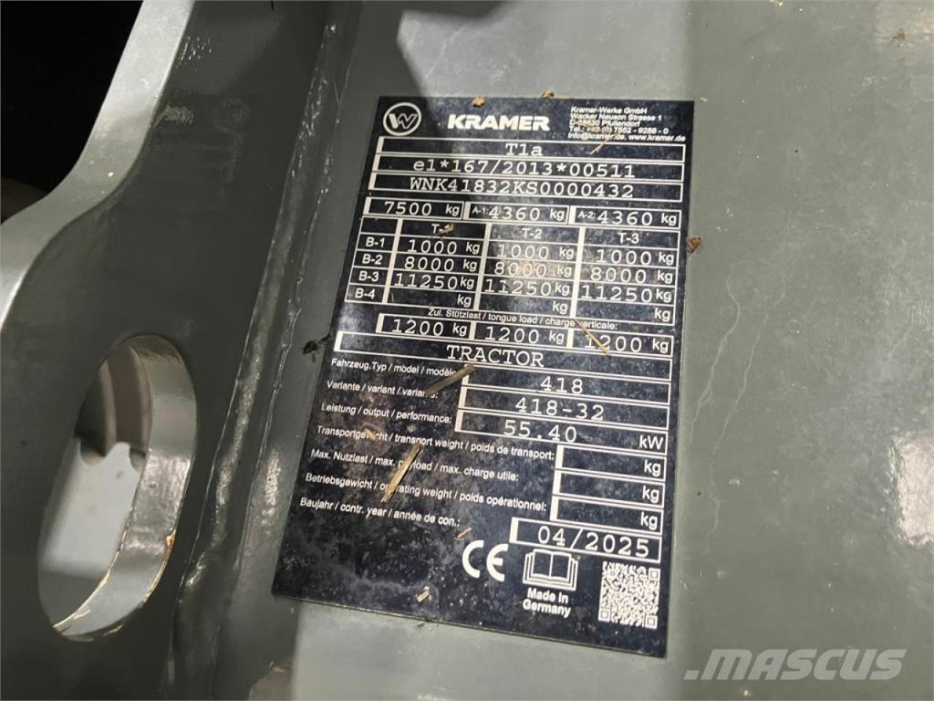 Kramer KT276 معدات مناولة لأغراض الزراعة