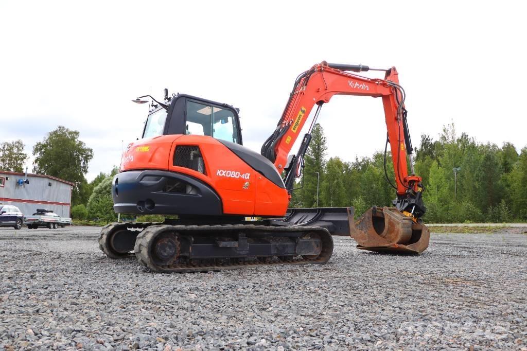 Kubota KX080-4a حفارات وسط 7 طن - 12 طن
