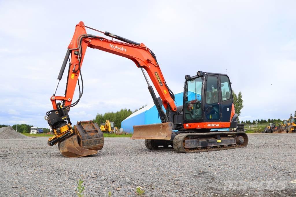 Kubota KX080-4a حفارات وسط 7 طن - 12 طن