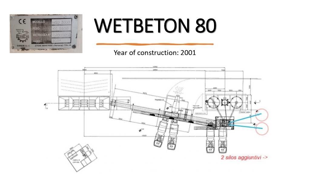  SIMEM WETBETON 80 خلاطات خرسانة