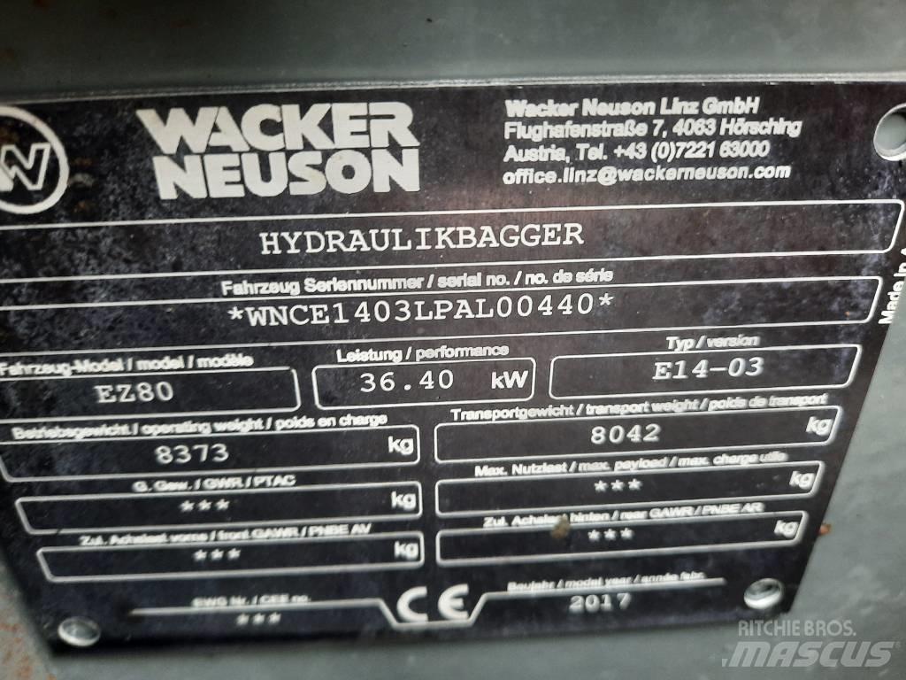 Wacker Neuson EZ 80 حفارات وسط 7 طن - 12 طن