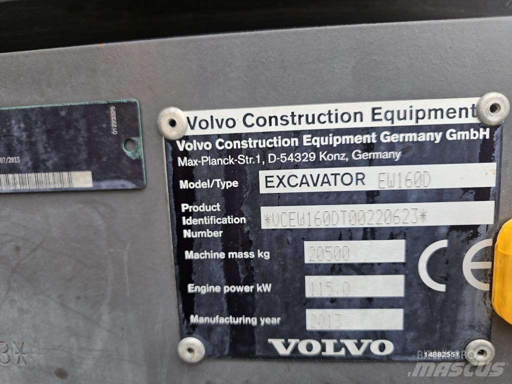 Volvo EW 160 D حفارات بعجل