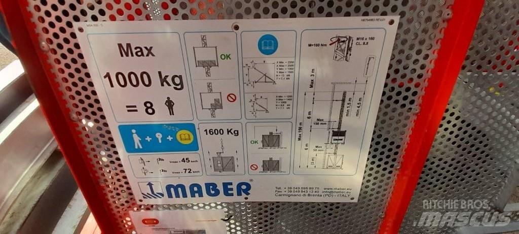  MABER MB A 800 المصاعد والرافعات المادية