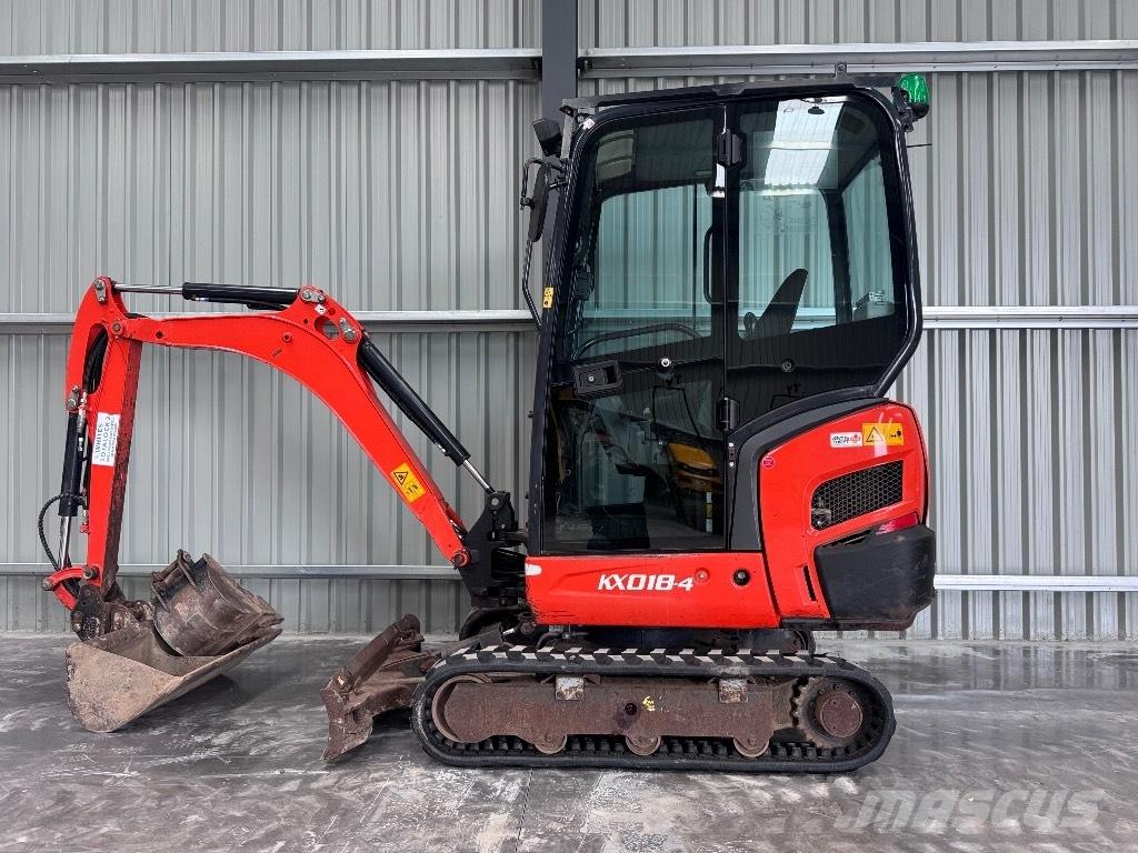 Kubota KX 018-4 حفارات صغيرة أقل من 7 طن (حفارات صغيرة)