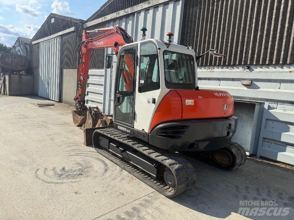 Kubota KX 080 حفارات وسط 7 طن - 12 طن