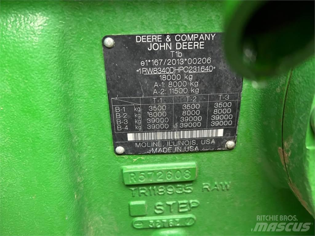 John Deere 8R340 الجرارات