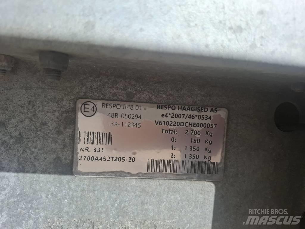 Respo 2700A452T205 مقطورات أخرى