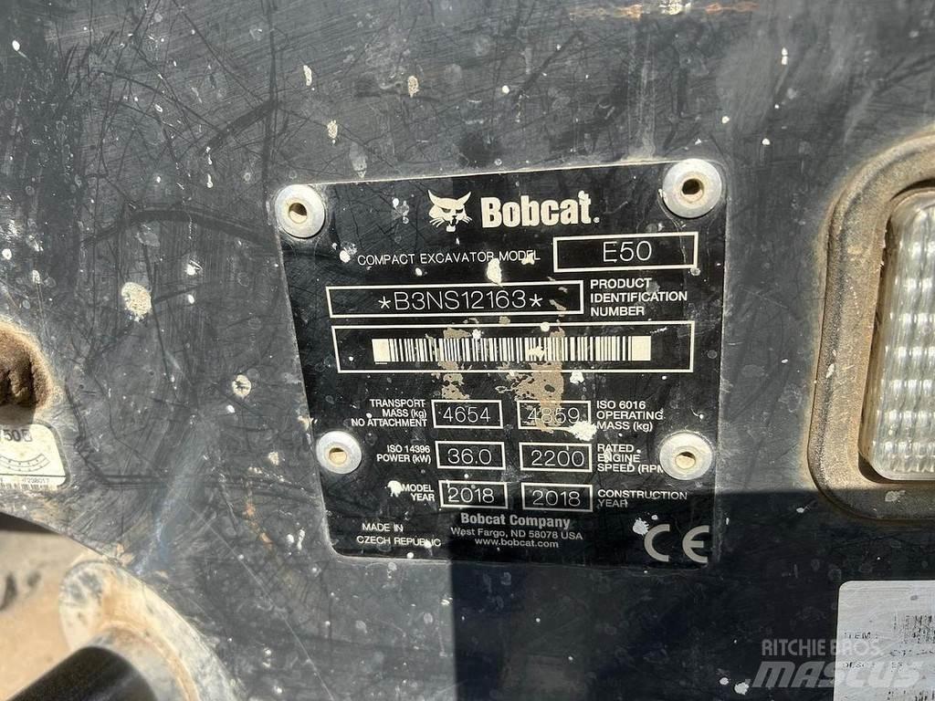 Bobcat E50 حفارات صغيرة أقل من 7 طن (حفارات صغيرة)