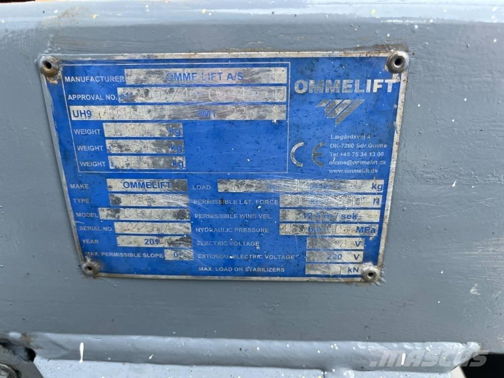 Omme Mini 12 EBJ المنصات الهوائية المثبتة على مقطورة