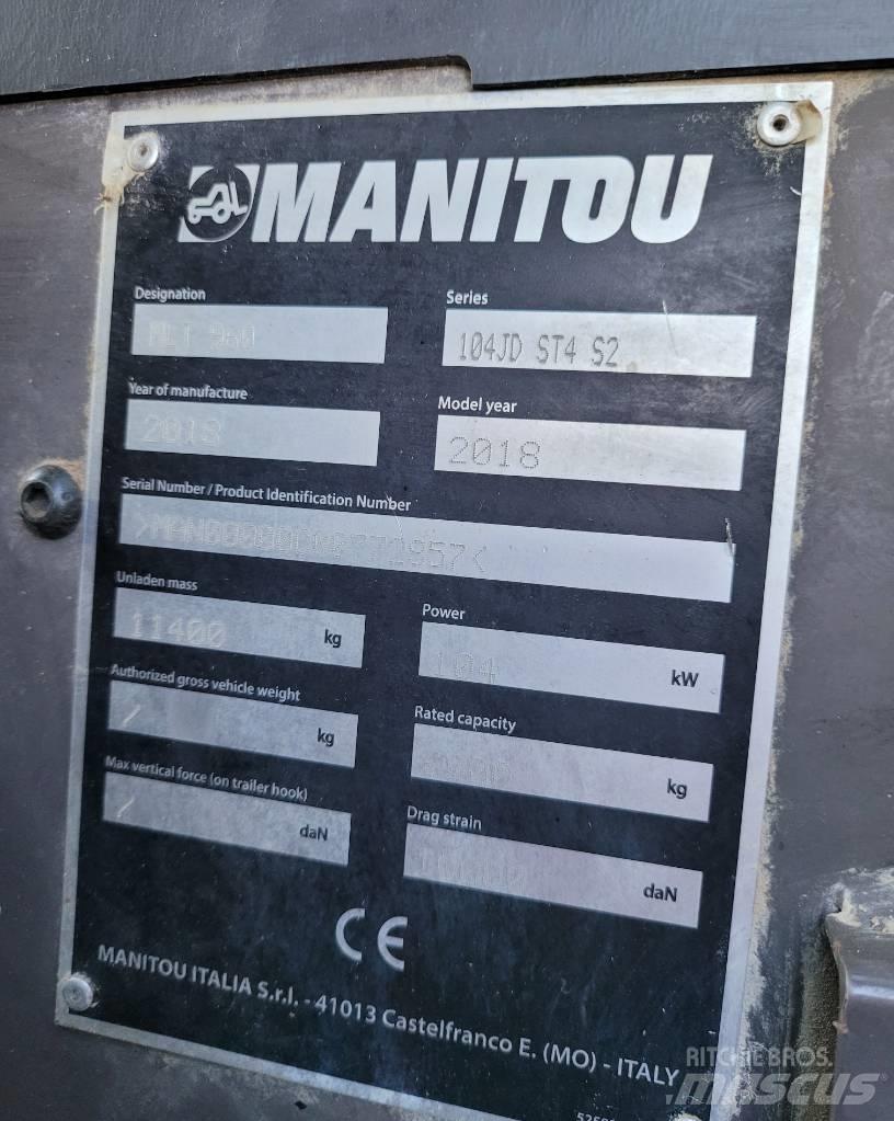 Manitou MLT960 مناولات متداخلة