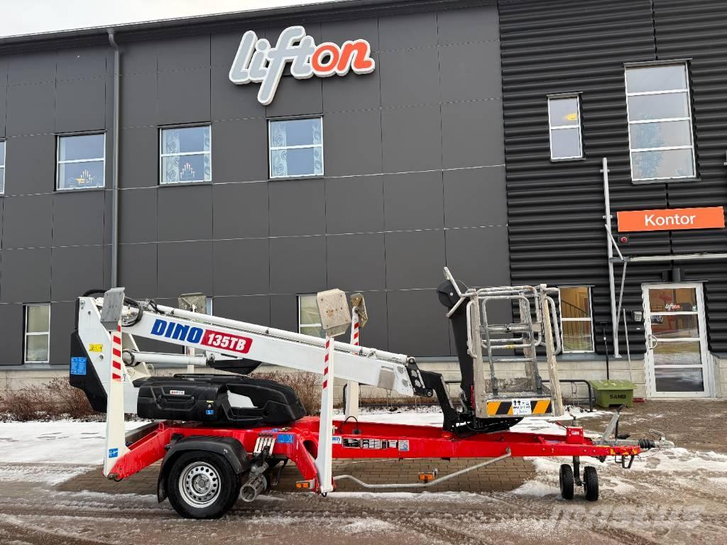 Dino 135 TB المنصات الهوائية المثبتة على مقطورة