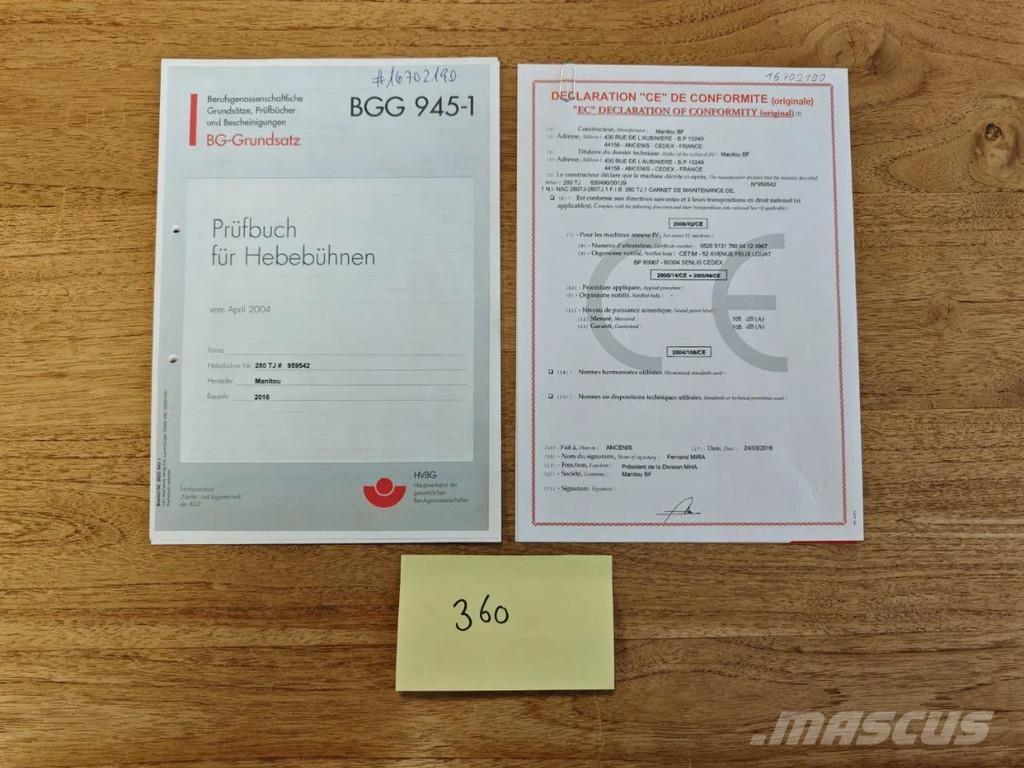 Manitou 280 TJ رافعات سلة تلسكوبية