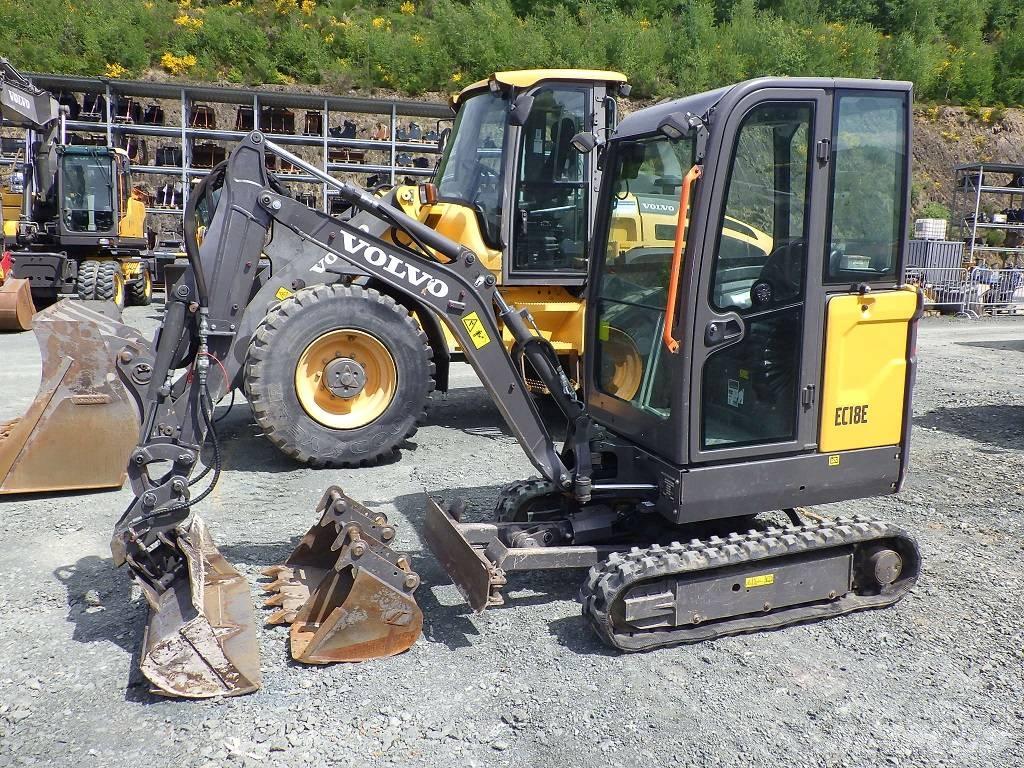 Volvo EC 18 E حفارات صغيرة أقل من 7 طن (حفارات صغيرة)