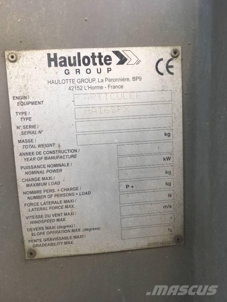 Haulotte HA 16 SPX رافعات سلة مفصلية