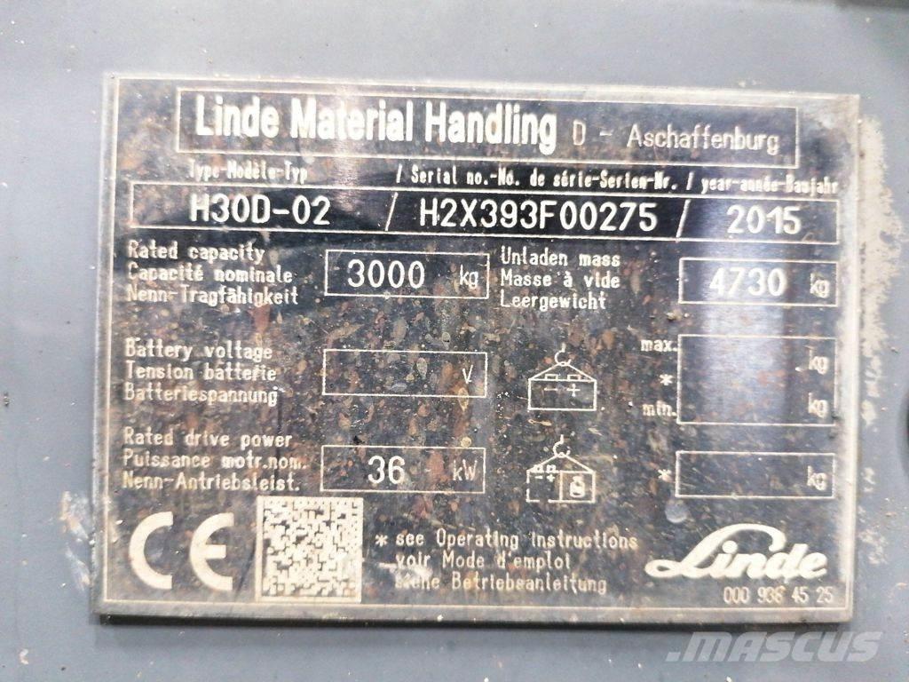 Linde H30D-02 شاحنات الديزل