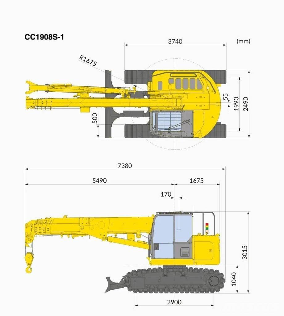 Maeda CC1908 رافعات مجنزرة