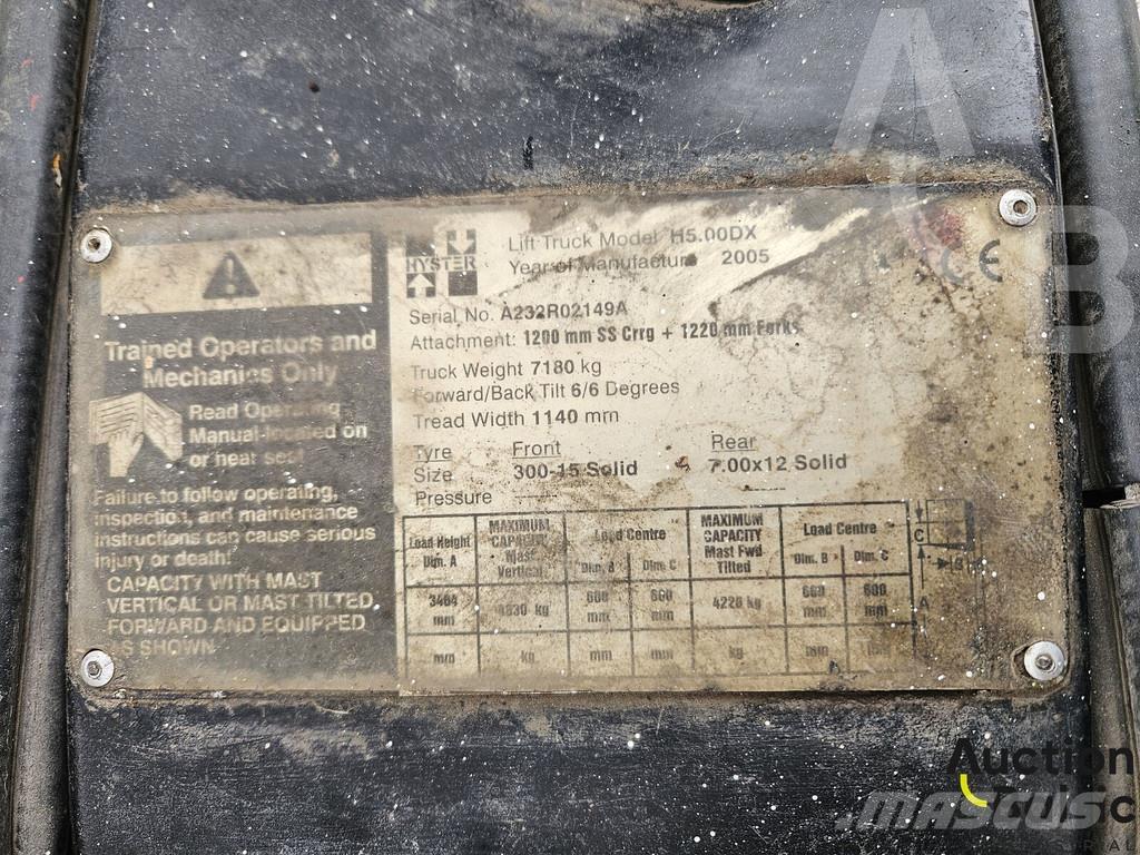 Hyster H5.00DX شاحنات الديزل