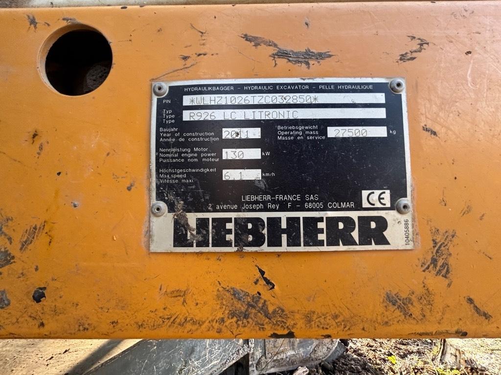 Liebherr R 926 LC NL حفارات طويلة الذراع
