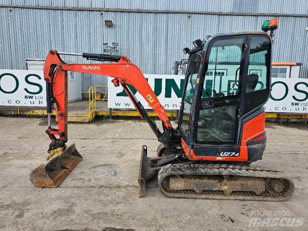 Kubota U 27-4 حفارات صغيرة أقل من 7 طن (حفارات صغيرة)