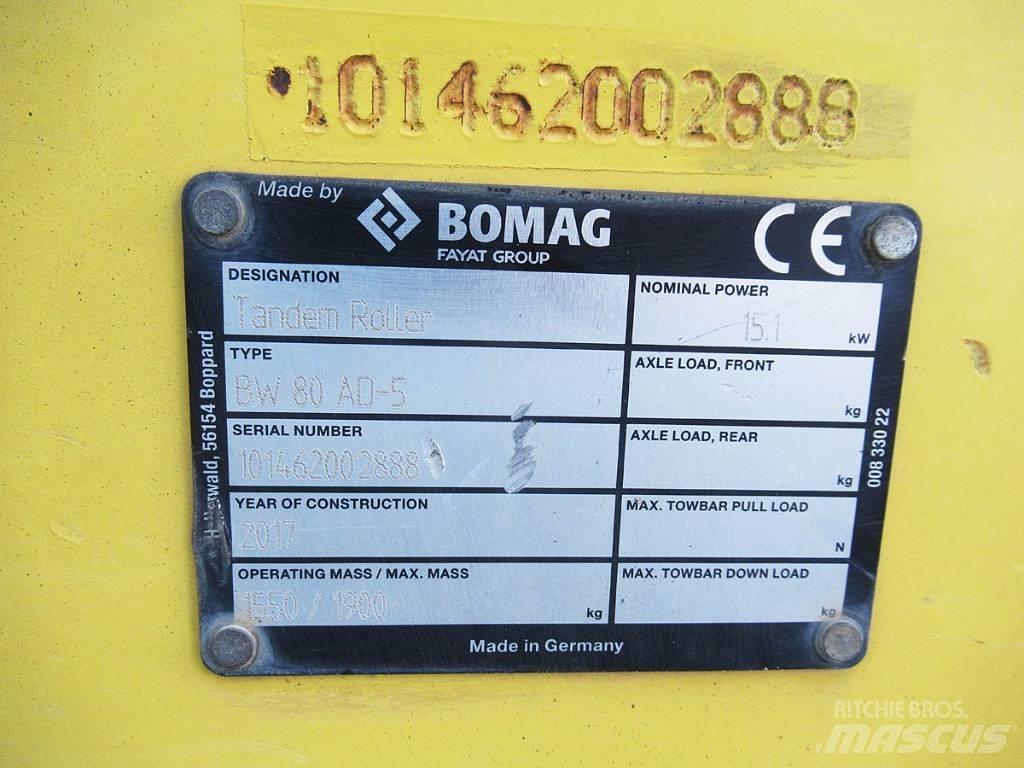 Bomag BW 80 AD-5 مداحل ثنائية الاسطوانة