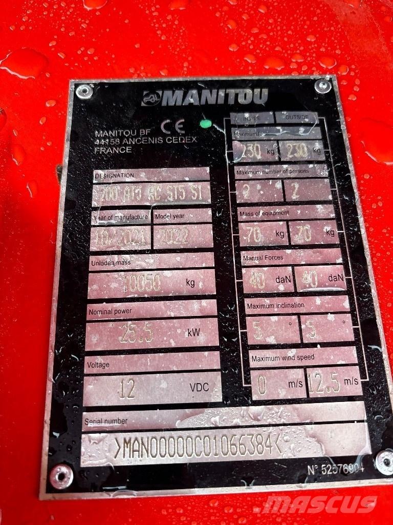 Manitou 200 ATJ RC رافعات سلة مفصلية