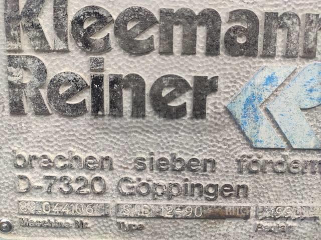 Kleemann SHB 12-90 ماكينات الكشط/السحق