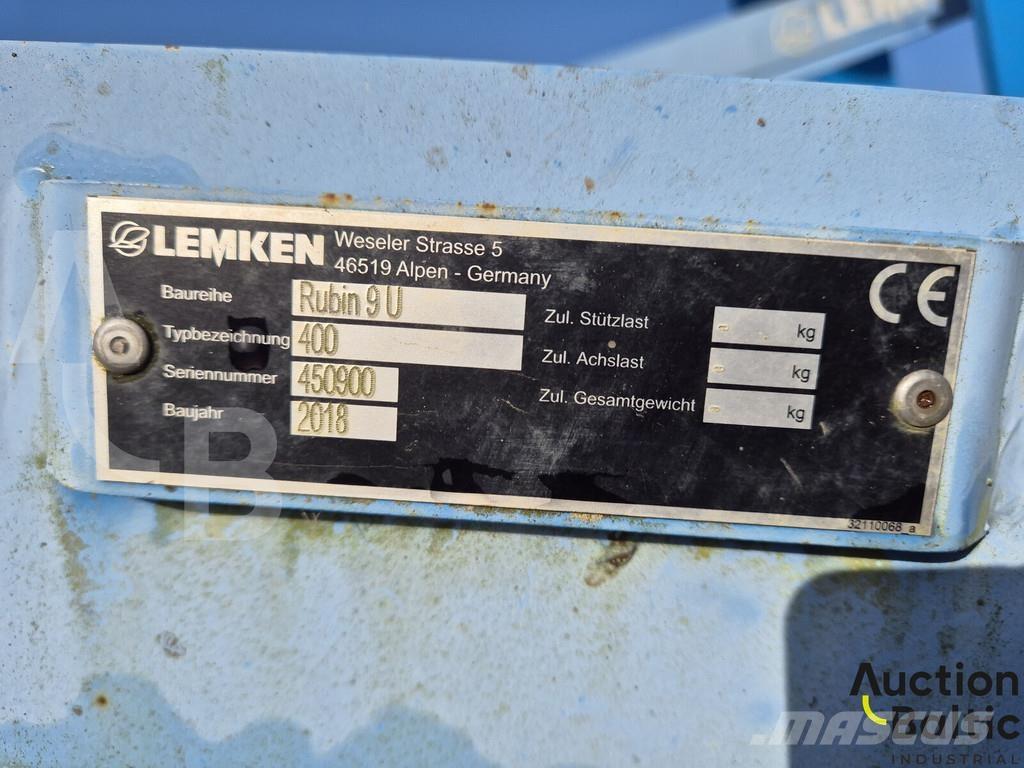Lemken Rubin 9 U زحافات ساحقة