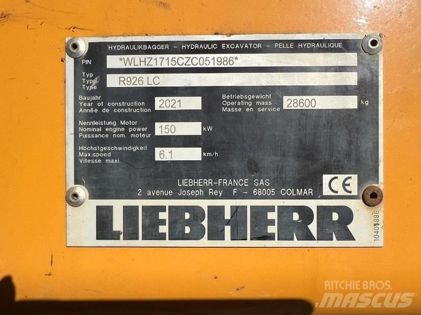 Liebherr R 926 LC حفارات زحافة