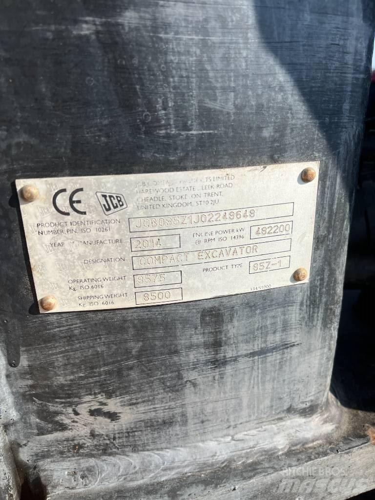 JCB 85 Z-1 ECO حفارات وسط 7 طن - 12 طن