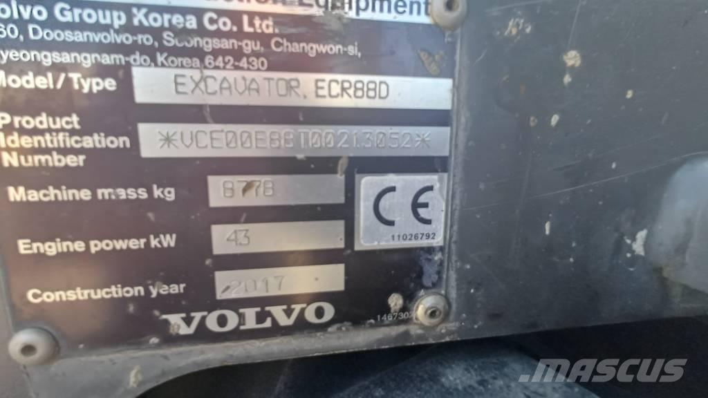 Volvo ECR 88 حفارات وسط 7 طن - 12 طن