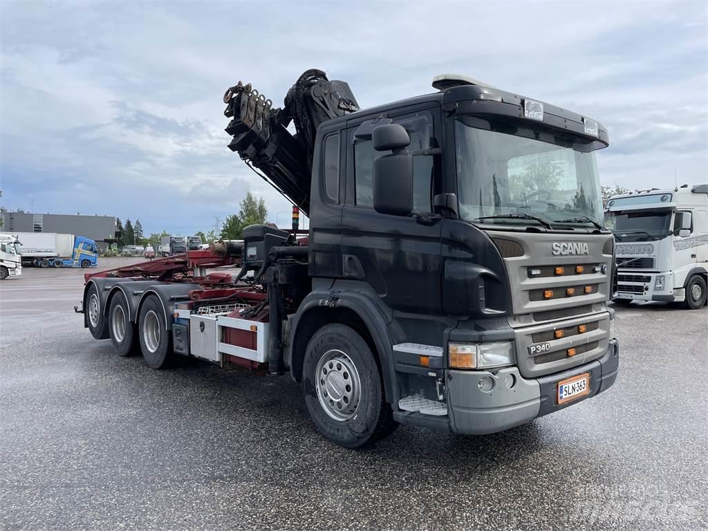 Scania P340 8x4 شاحنات الرافعات