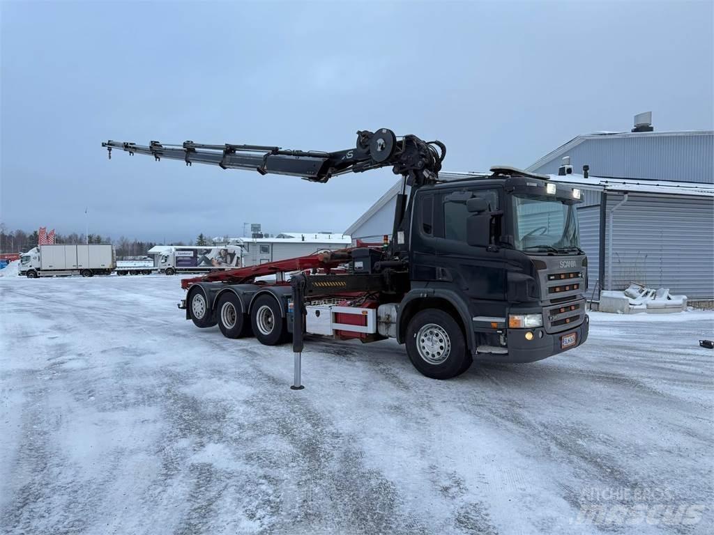 Scania P340 8x4 شاحنات الرافعات