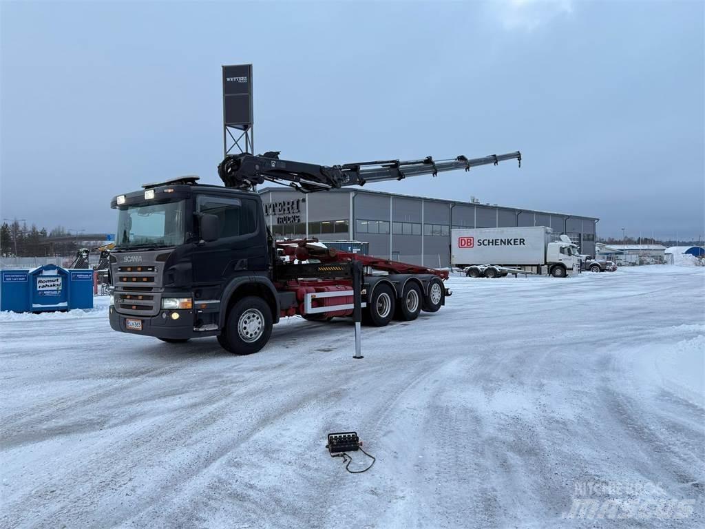 Scania P340 8x4 شاحنات الرافعات