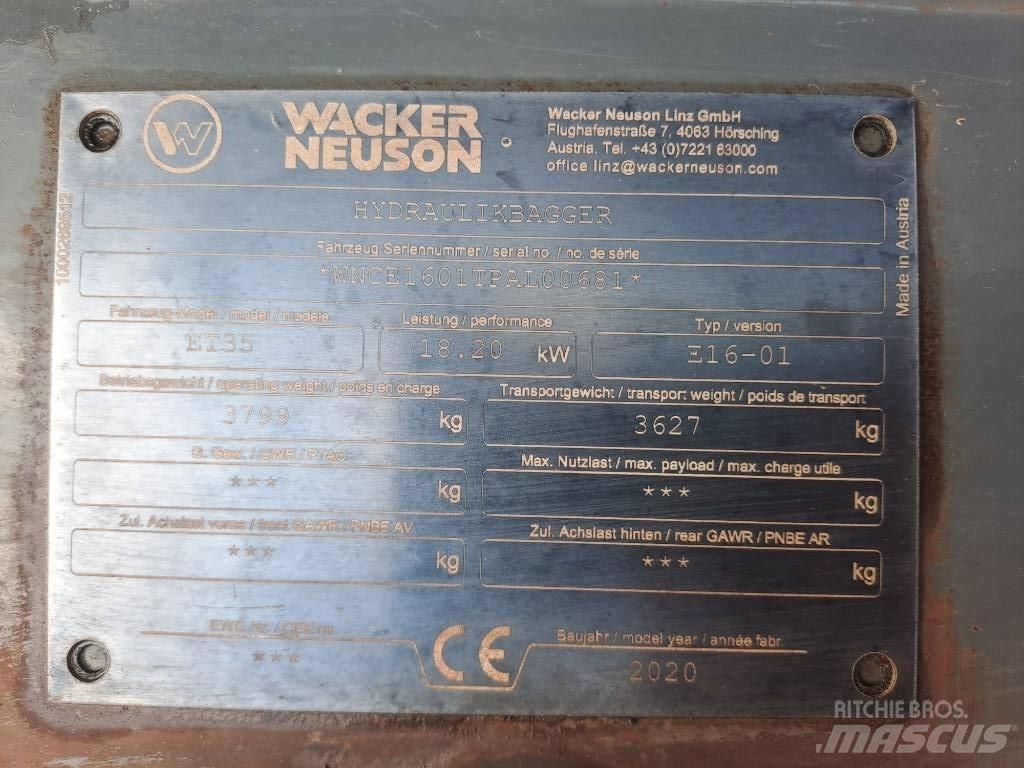 Wacker Neuson ET35 حفارات زحافة