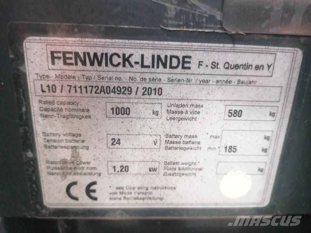 Linde L10 معدات التكديس الجوالة