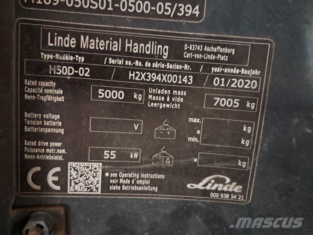 Linde H50D-02 شاحنات الديزل